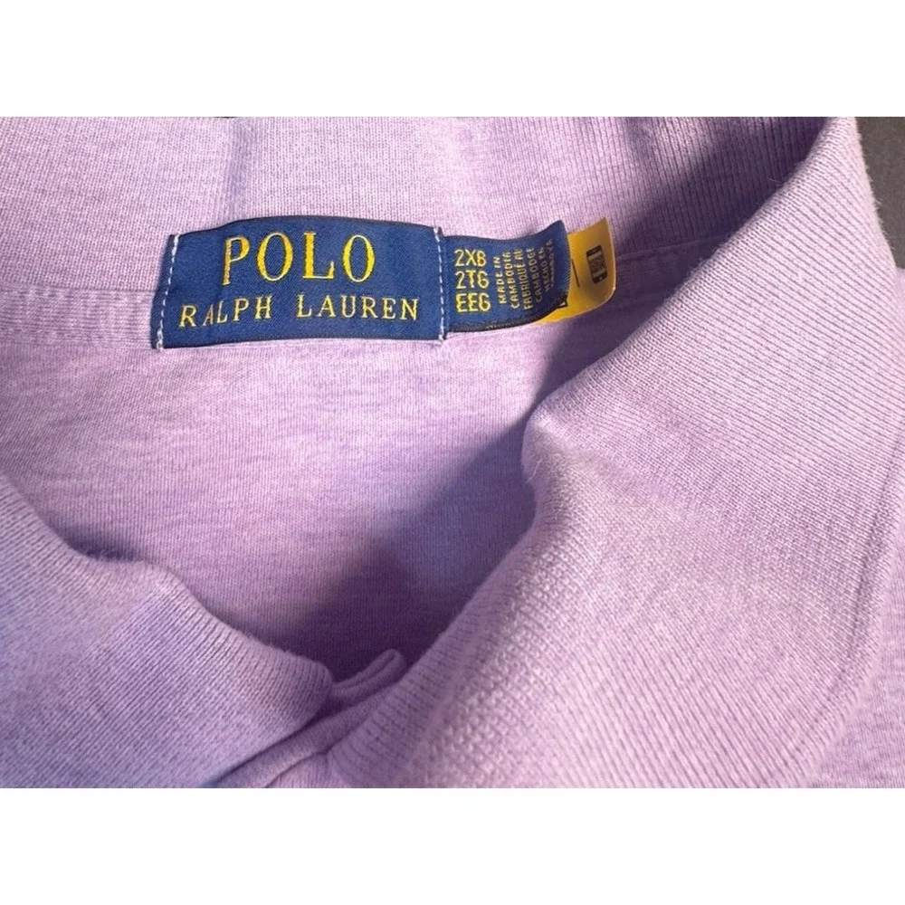 Polo Ralph Lauren Lavender Polo Shirt‎ Men's 2XLT Big Tall Classic Fit Purple